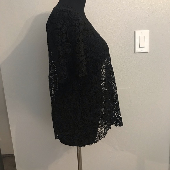 Johnny was lover lace crochet floral tunic top - Picture 2 of 8